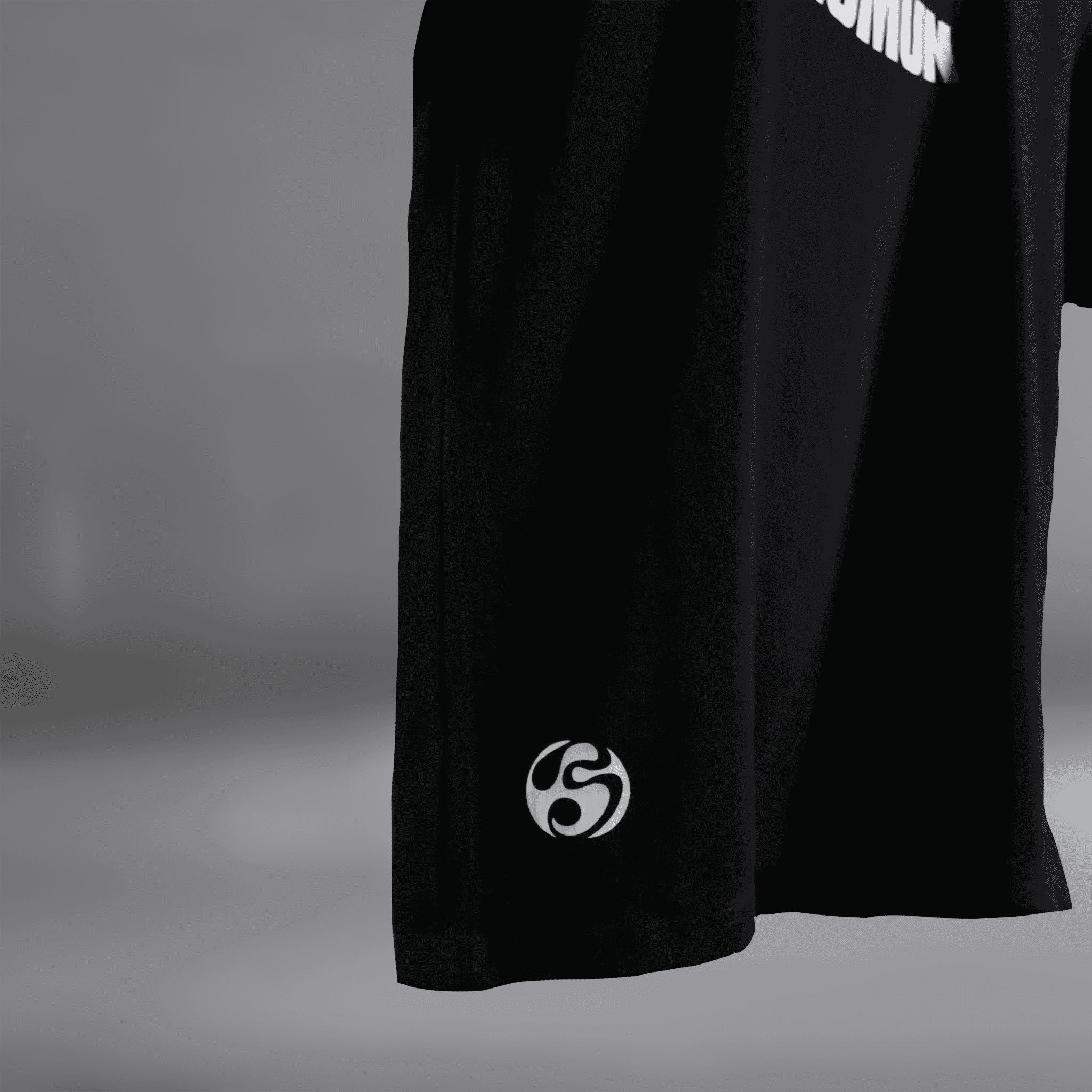 Do The Impossible " Crocodile " Black Blumun oversized (loose fit) drop shoulder t-shirt.