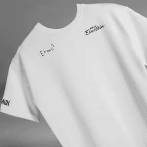 For The Absurds " Albert Einstein " white Blumun oversized (loose fit) drop shoulder t-shirt.