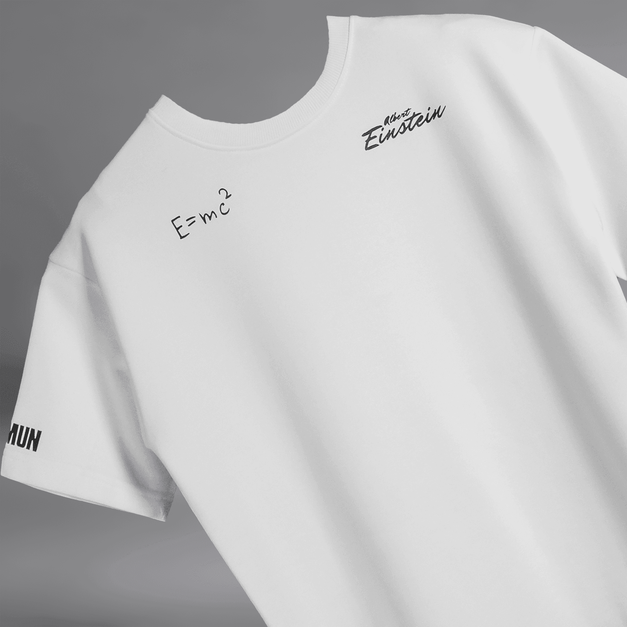 For The Absurds " Albert Einstein " white Blumun oversized (loose fit) drop shoulder t-shirt.