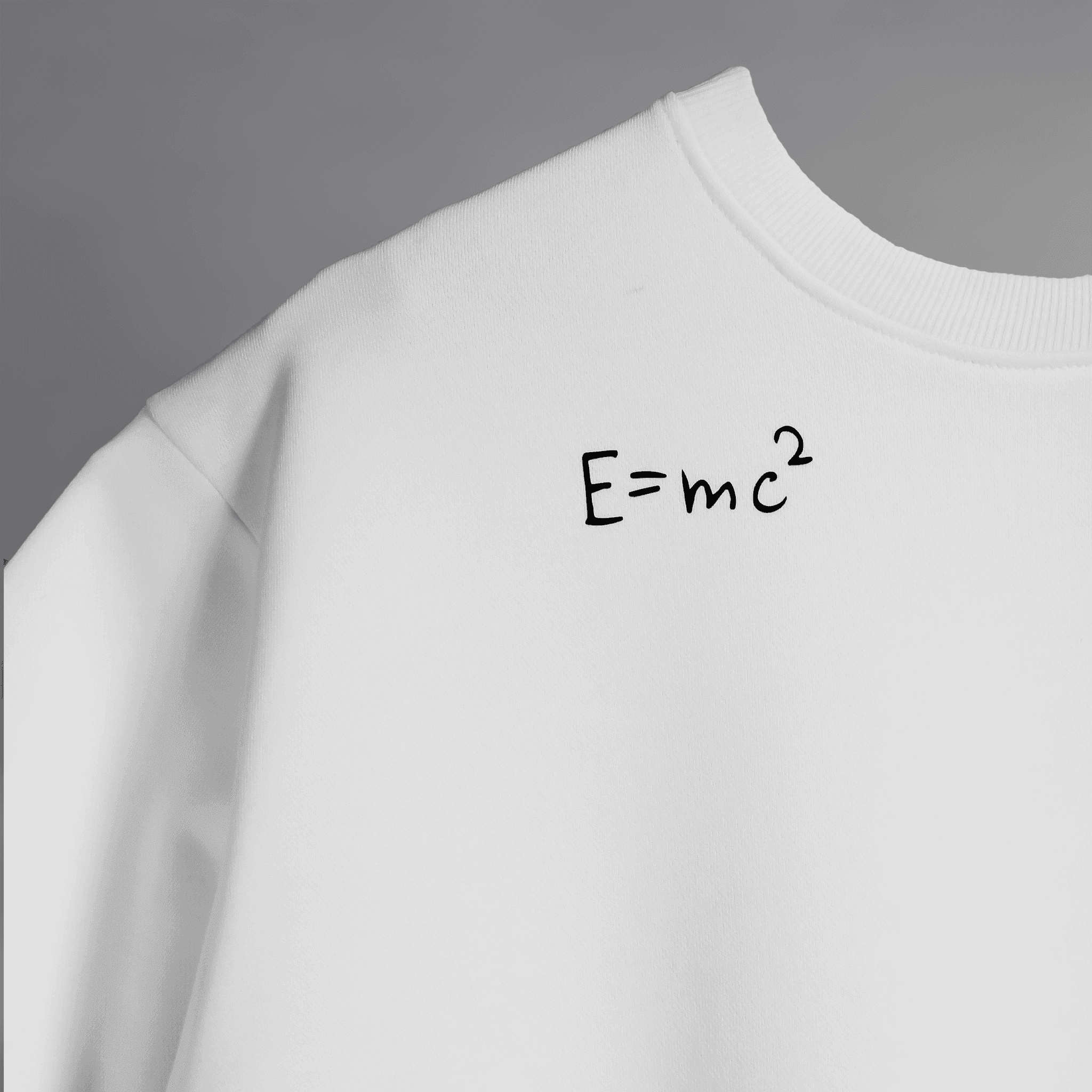 For The Absurds " Albert Einstein " white Blumun oversized (loose fit) drop shoulder t-shirt.