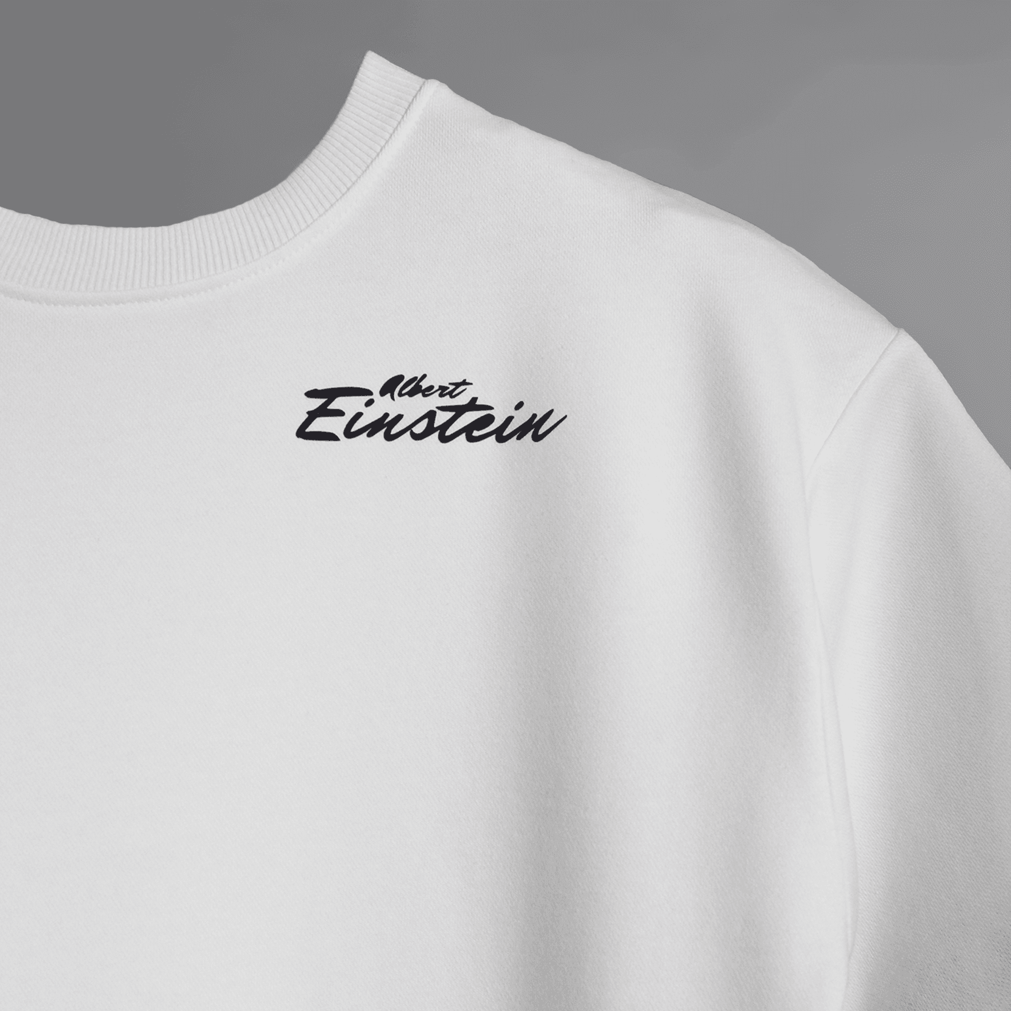 For The Absurds " Albert Einstein " white Blumun oversized (loose fit) drop shoulder t-shirt.