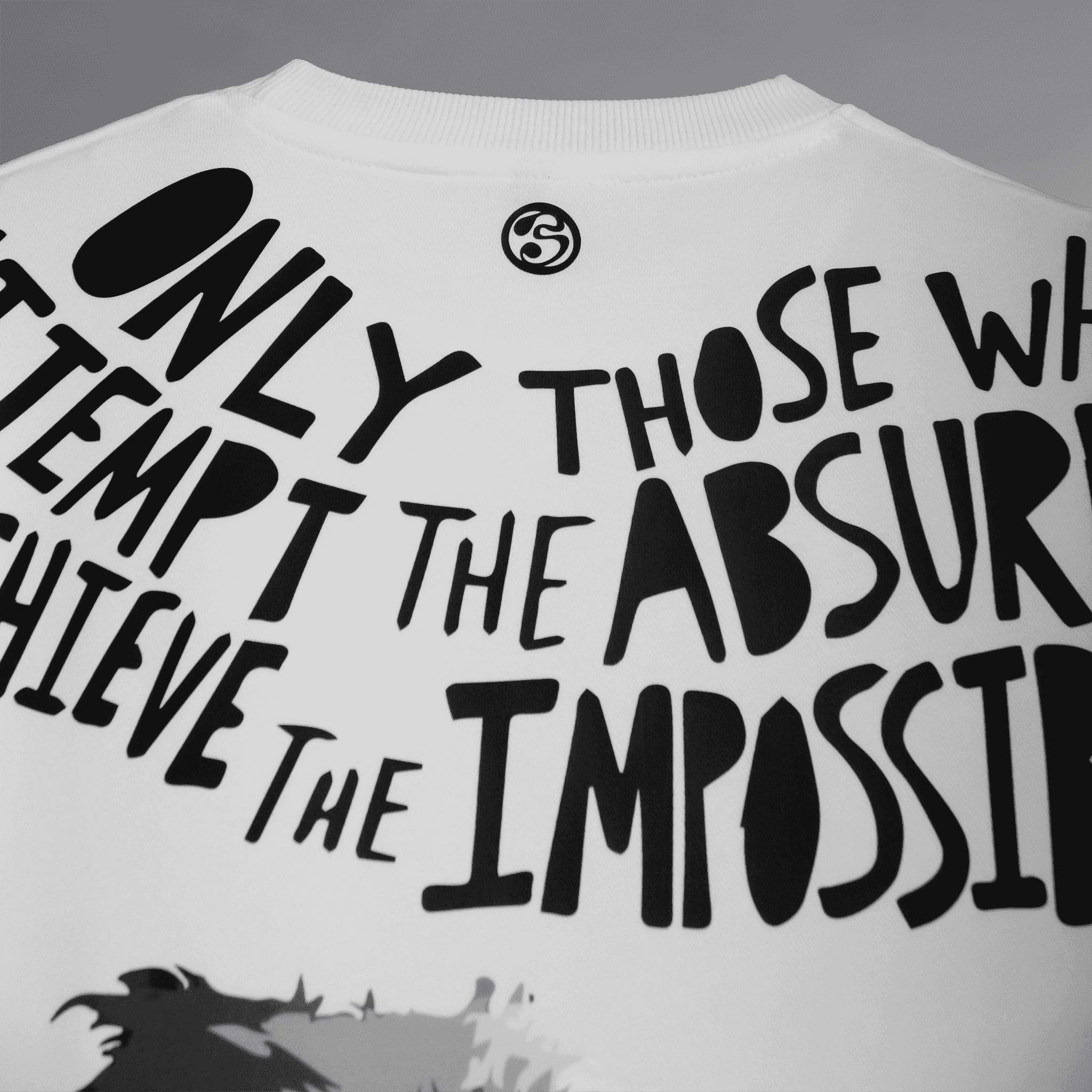 For The Absurds " Albert Einstein " white Blumun oversized (loose fit) drop shoulder t-shirt.