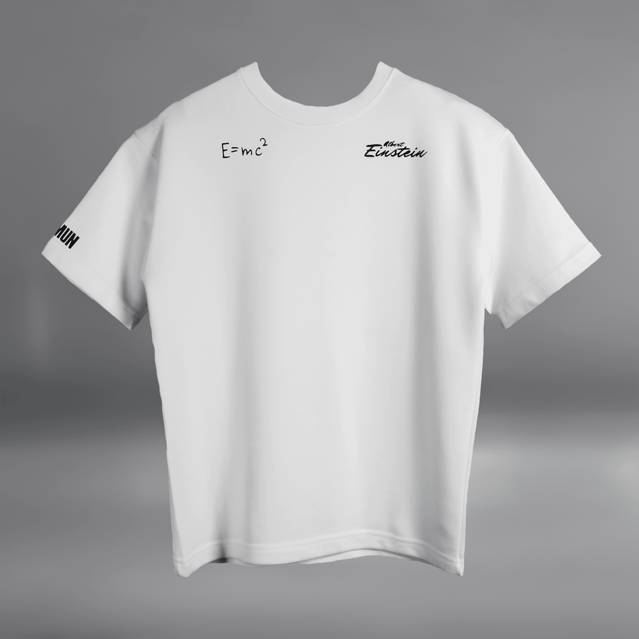 For The Absurds " Albert Einstein " white Blumun oversized (loose fit) drop shoulder t-shirt.