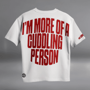 Fear Nothing " Lion white Blumun oversized (loose fit) drop shoulder t-shirt.