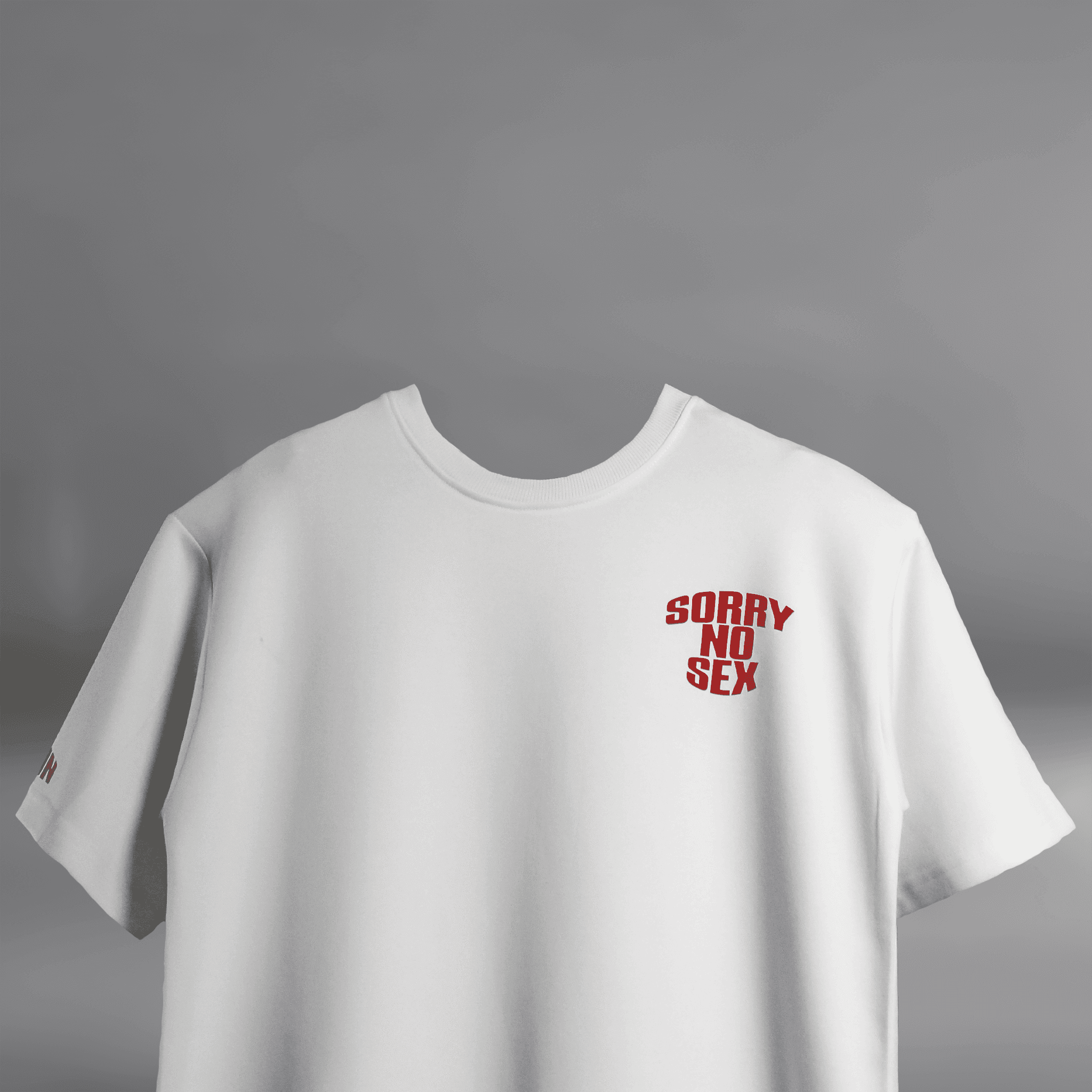 Fear Nothing " Lion white Blumun oversized (loose fit) drop shoulder t-shirt.