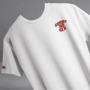 Fear Nothing " Lion white Blumun oversized (loose fit) drop shoulder t-shirt.