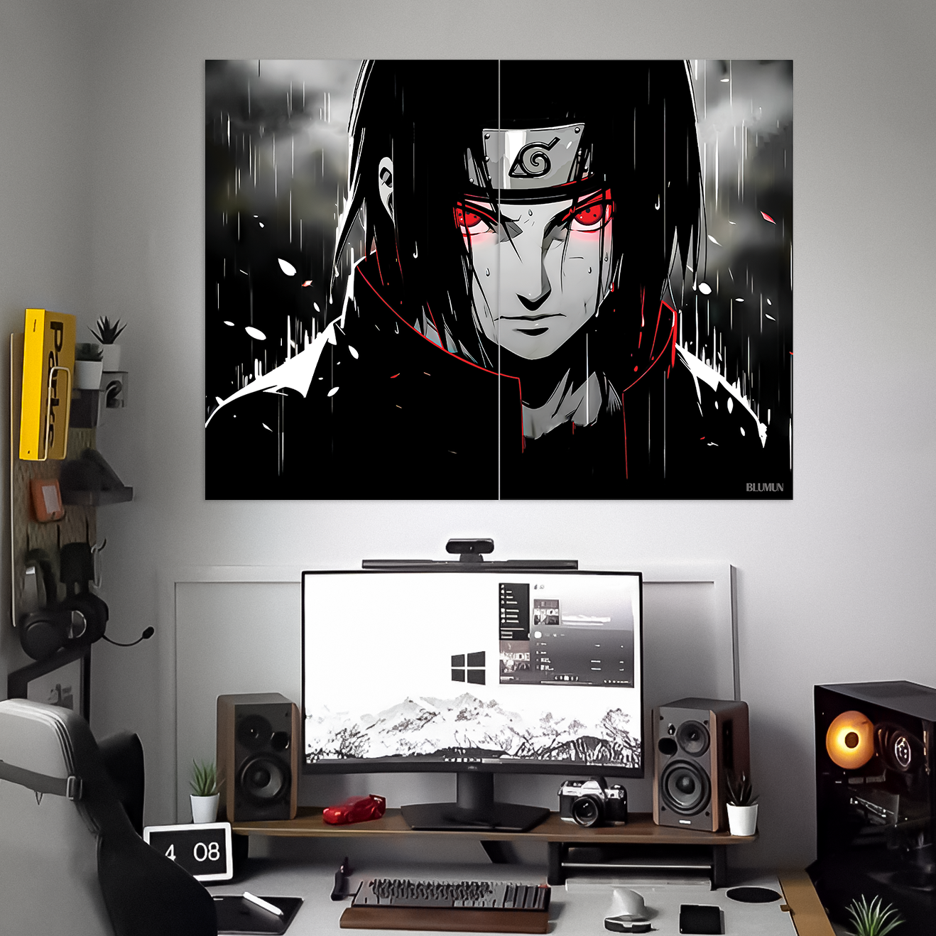 ITACHI UCHIHA POSTER | NARUTO POSTERS | ANIME POSTER | 2 PIECE SET
