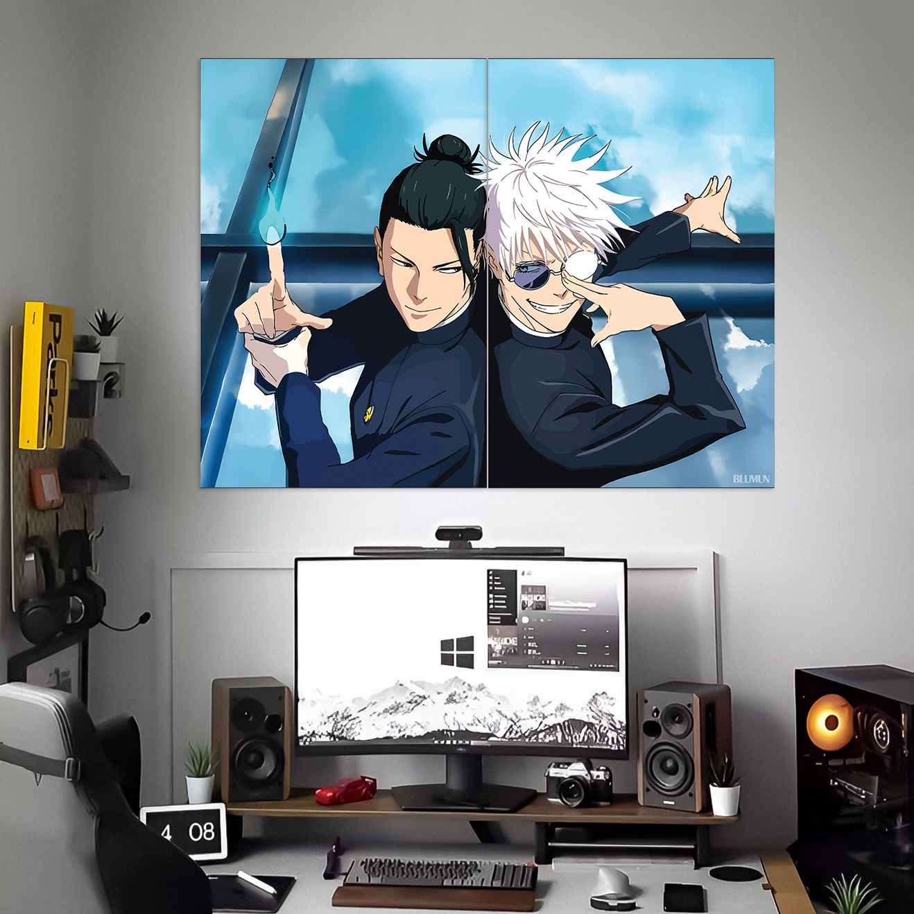 GOJO & GETO POSTER | JUJUTSU KISEN POSTER | ANIME POSTER | 2 PIECE SET