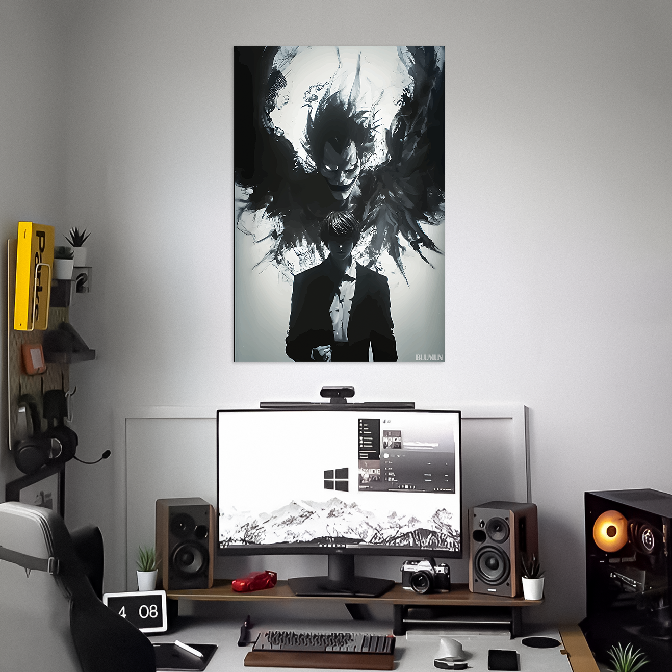 LIGHT YAGAMI & RYUK POSTER | DEATHNOTE POSTER | ANIME POSTERS