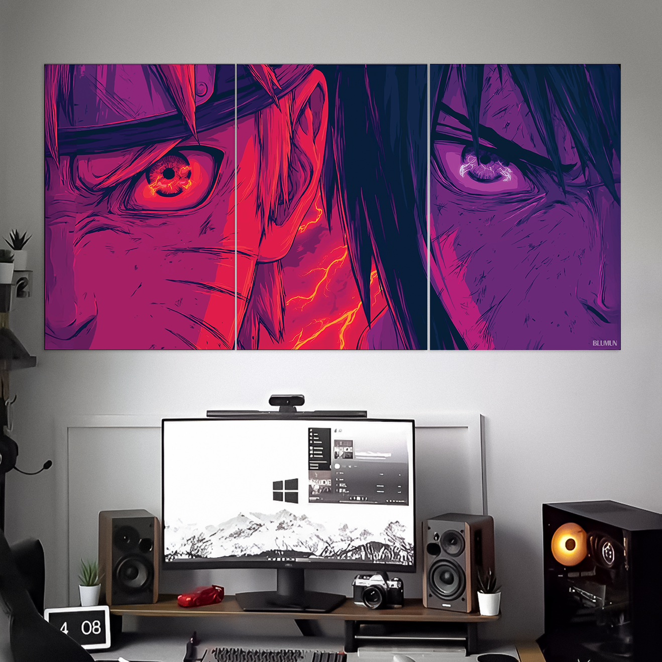NARUTO & SASUKE POSTER | ANIME POSTERS | 3 PIECE SET
