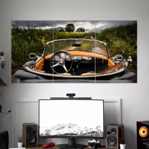 PORSCHE 356 VINTAGE POSTER | CAR POSTERS | 3 PIECE SET