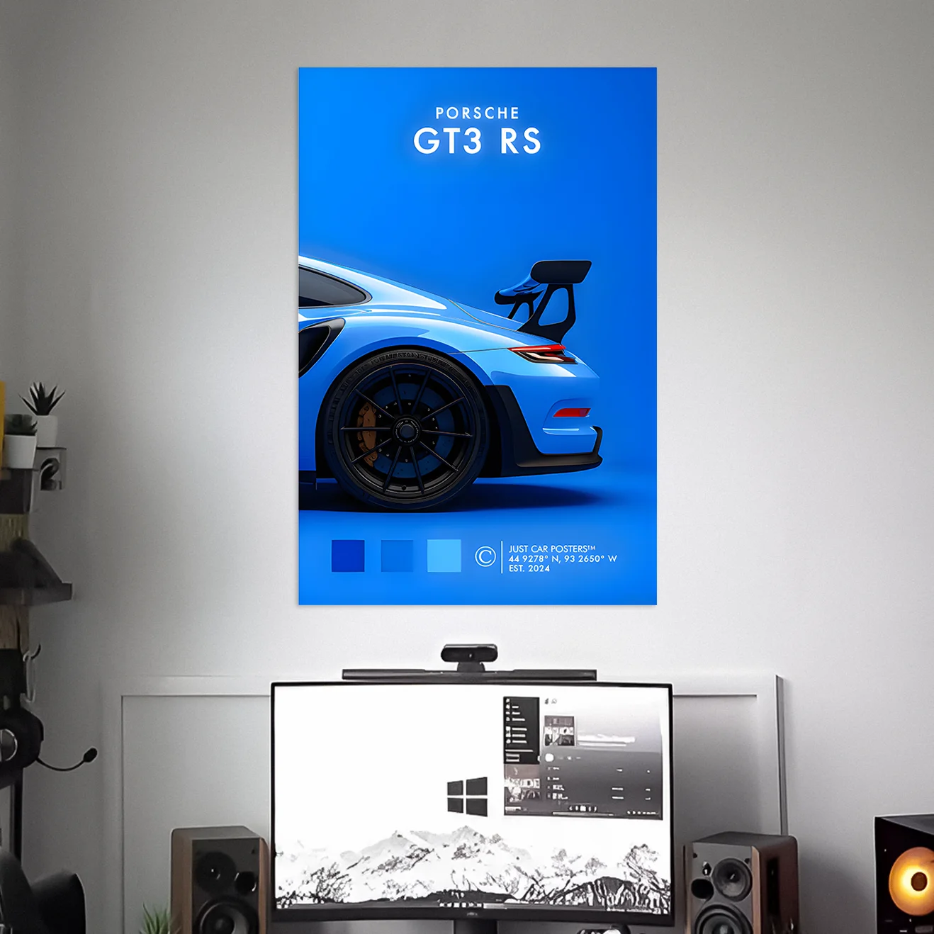 PORSCHE GT3 RS POSTER | CAR POSTERS