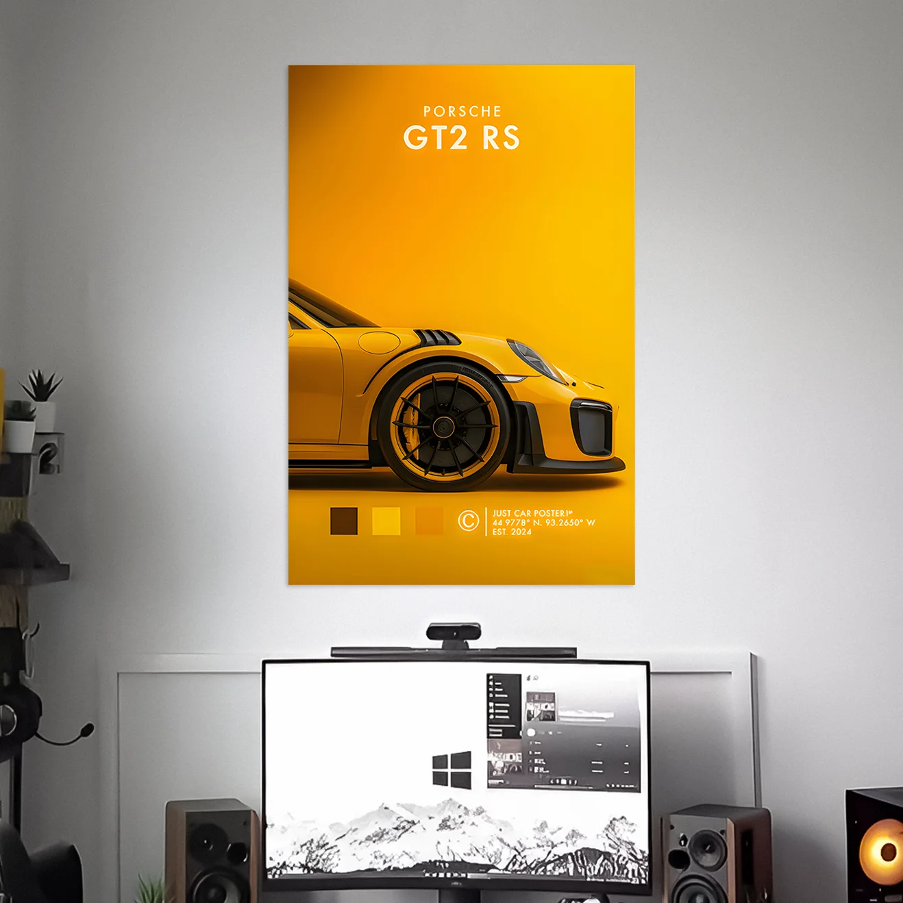 PORSCHE GT2 RS POSTER | CAR POSTERS