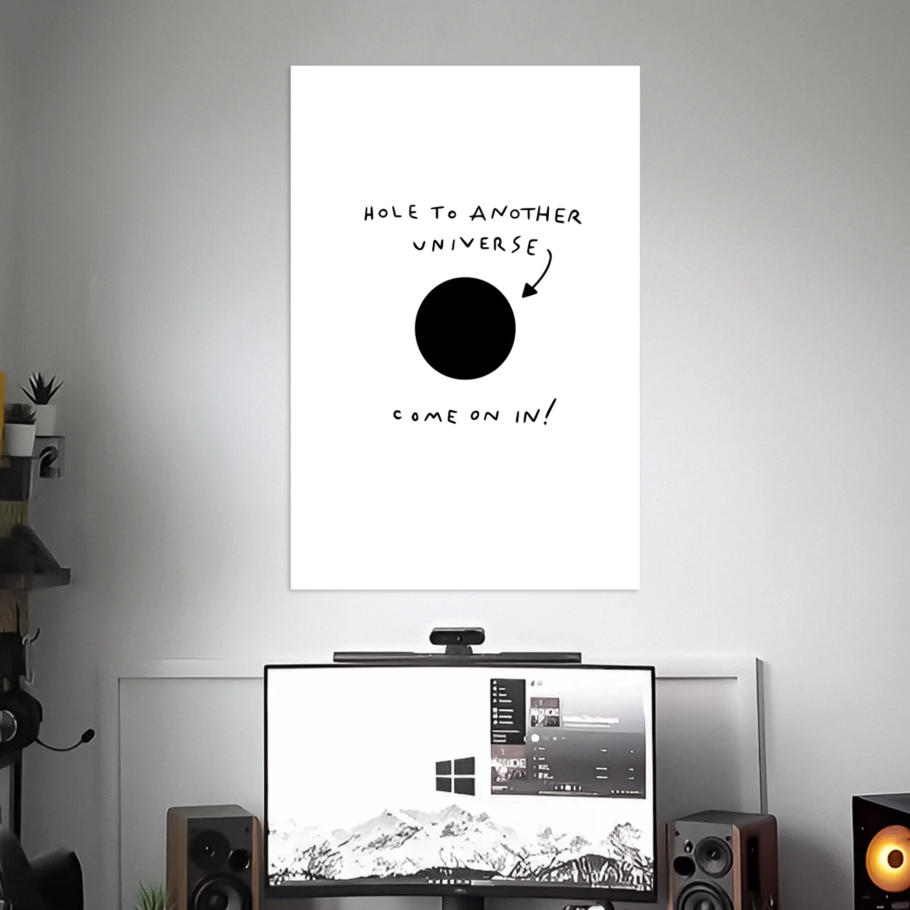 HOLE TO ANOTHER UNIVERSE POSTER | TEXTS POSTERS | AESTHETIC POSTERS